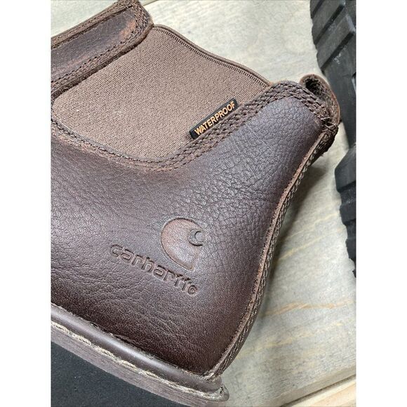 CARHARTT Men\'s US 8W Oil Resistant Safety Toe Boot Romeo CMS410 Waterproof brown main image 10